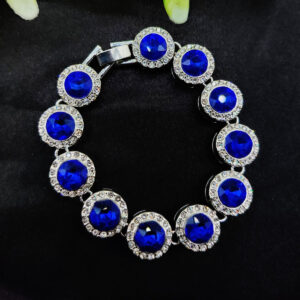 Home luxury adjustable bracelet | elegant blue accents