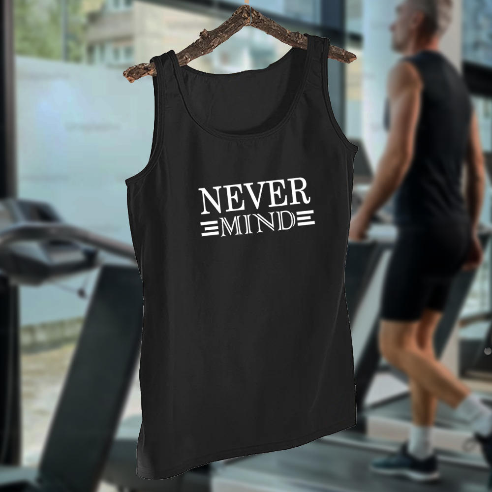 Best Men’s Gym Tank Top for Comfort never mind design black jersey printed gym sando tank top for men