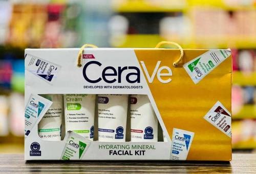 cerave 6 in 1 hydrating mineral facial kit for deep cleansing, brightening and glowing skin cerave 6 in 1 hydrating mineral facial kit for deep cleansing, brightening and glowing skin