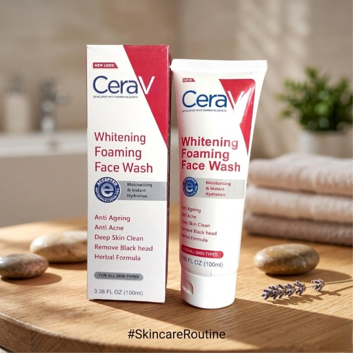 cerave whitening foaming face wash 100ml anti ageing anti acne deep skin clean cerave whitening foaming face wash 100ml anti ageing anti acne deep skin clean