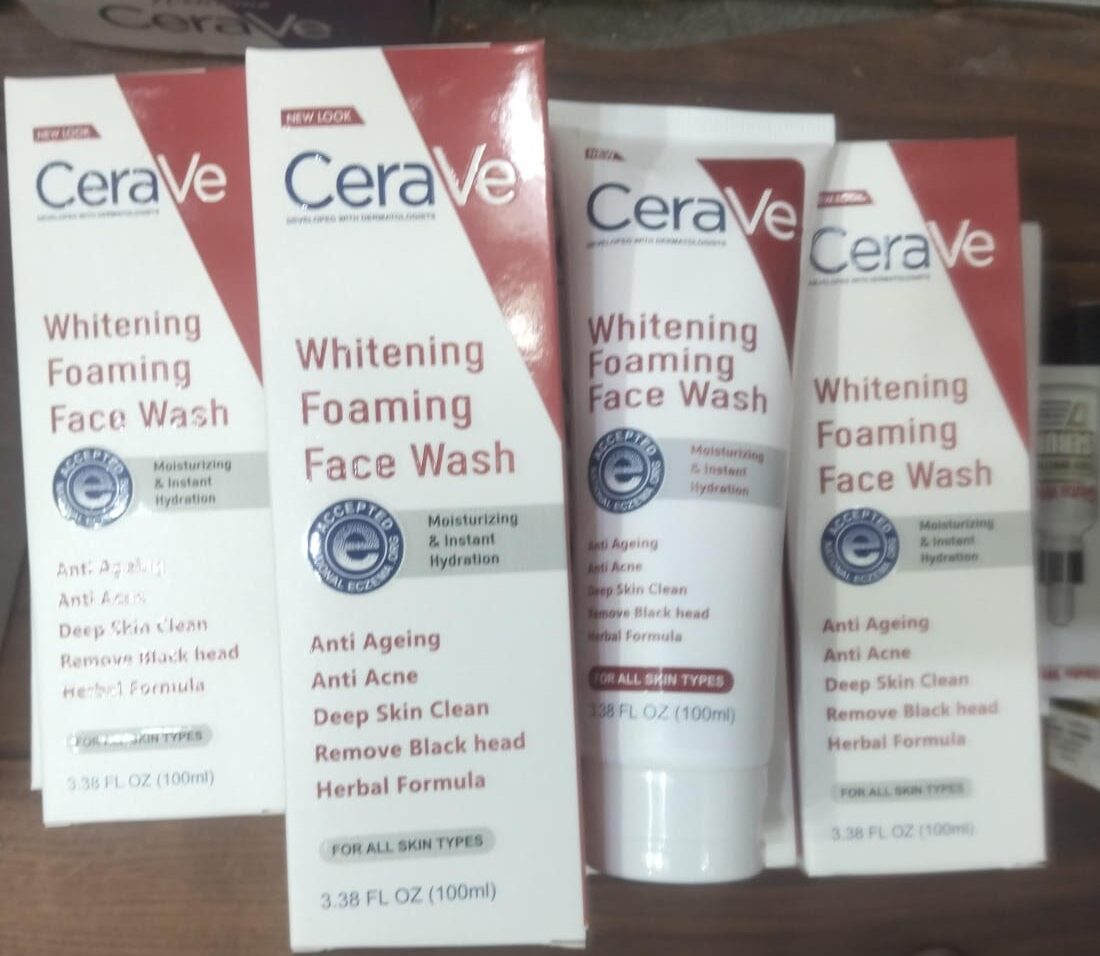 cerave whitening foaming face wash 100ml anti ageing anti acne deep skin clean cerave whitening foaming face wash 100ml anti ageing anti acne deep skin clean