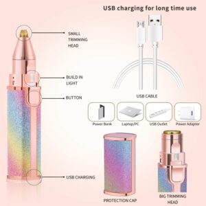Home 2 in 1 flawless eyebrow trimmer | rechargeable | eyebrow & upper lip hair remover